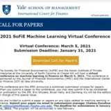 Call for Papers ML Conf