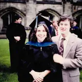 Andrea Levere ’83 and her husband, Michael Mazerov ’82, at Levere's graduation from Yale