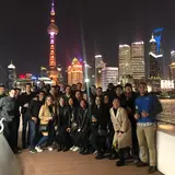 Group photo on the Huangpu river cruise.