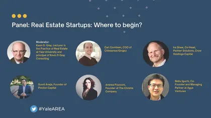 Preview image for the video "YaleAREA Conference 2022 - Panel: Real Estate Startups  Where to begin?".